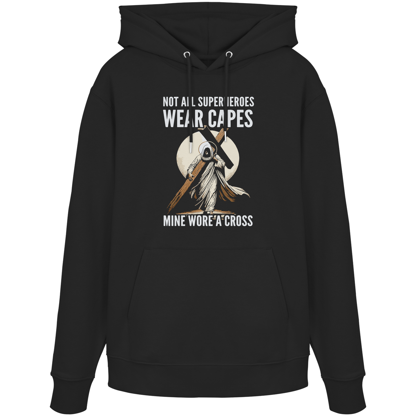 Mein Superheld trug ein Kreuz - Organic Hoodie