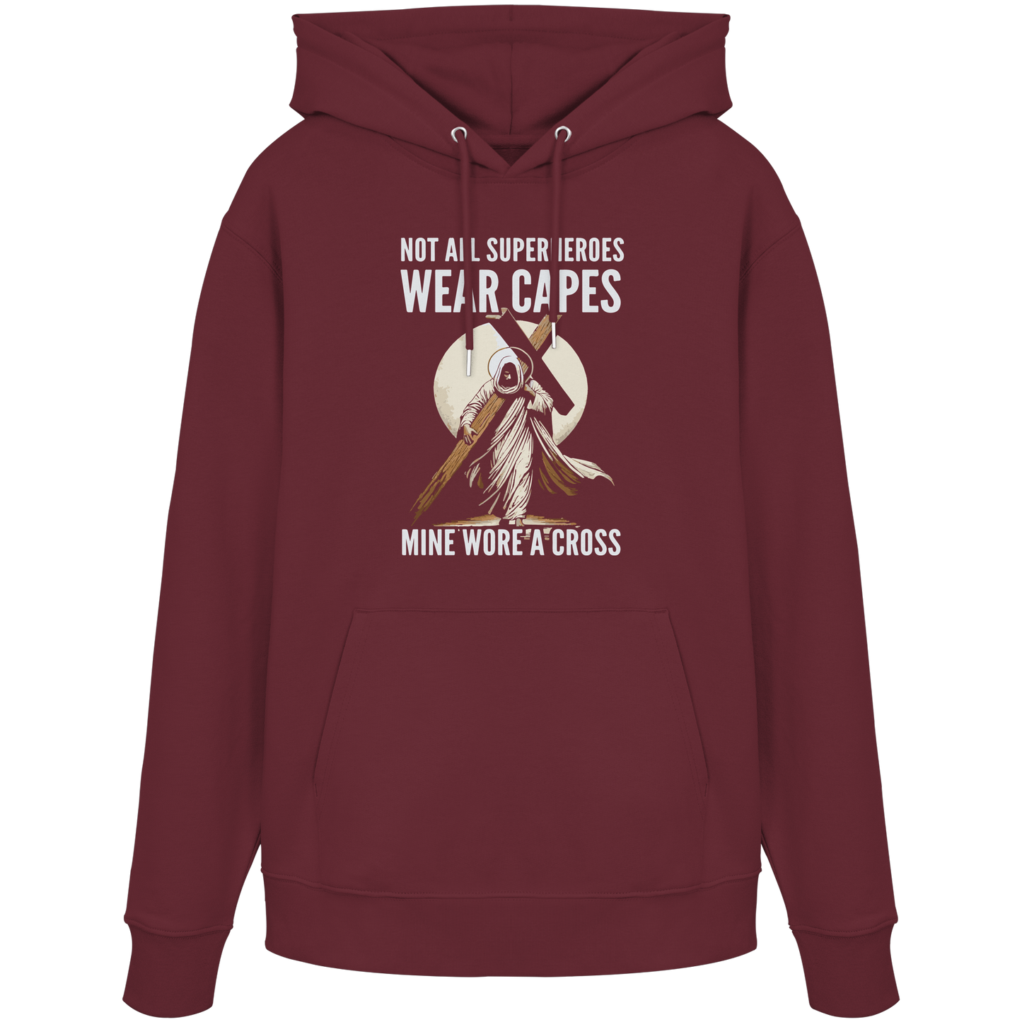 Mein Superheld trug ein Kreuz - Organic Hoodie