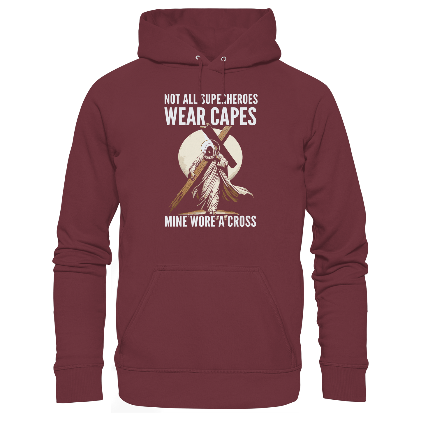 Mein Superheld trug ein Kreuz - Organic Hoodie