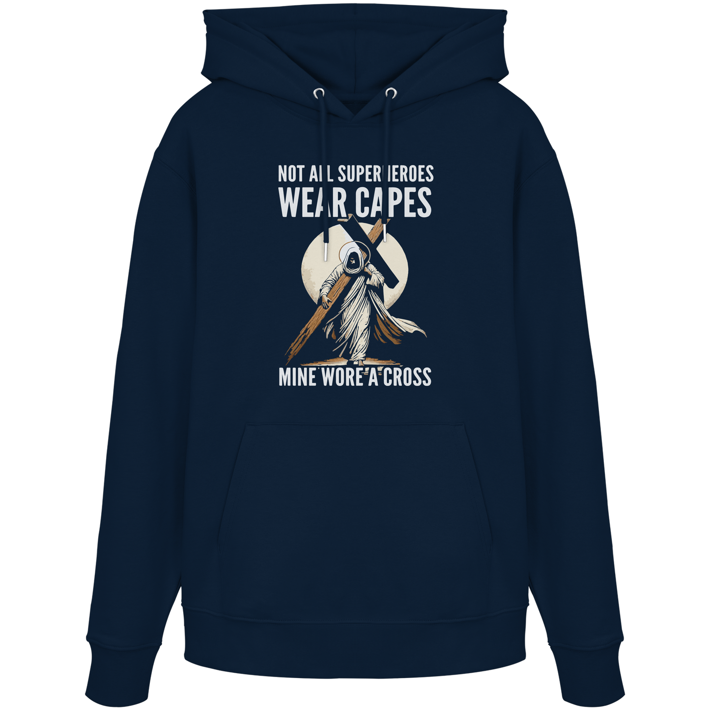 Mein Superheld trug ein Kreuz - Organic Hoodie