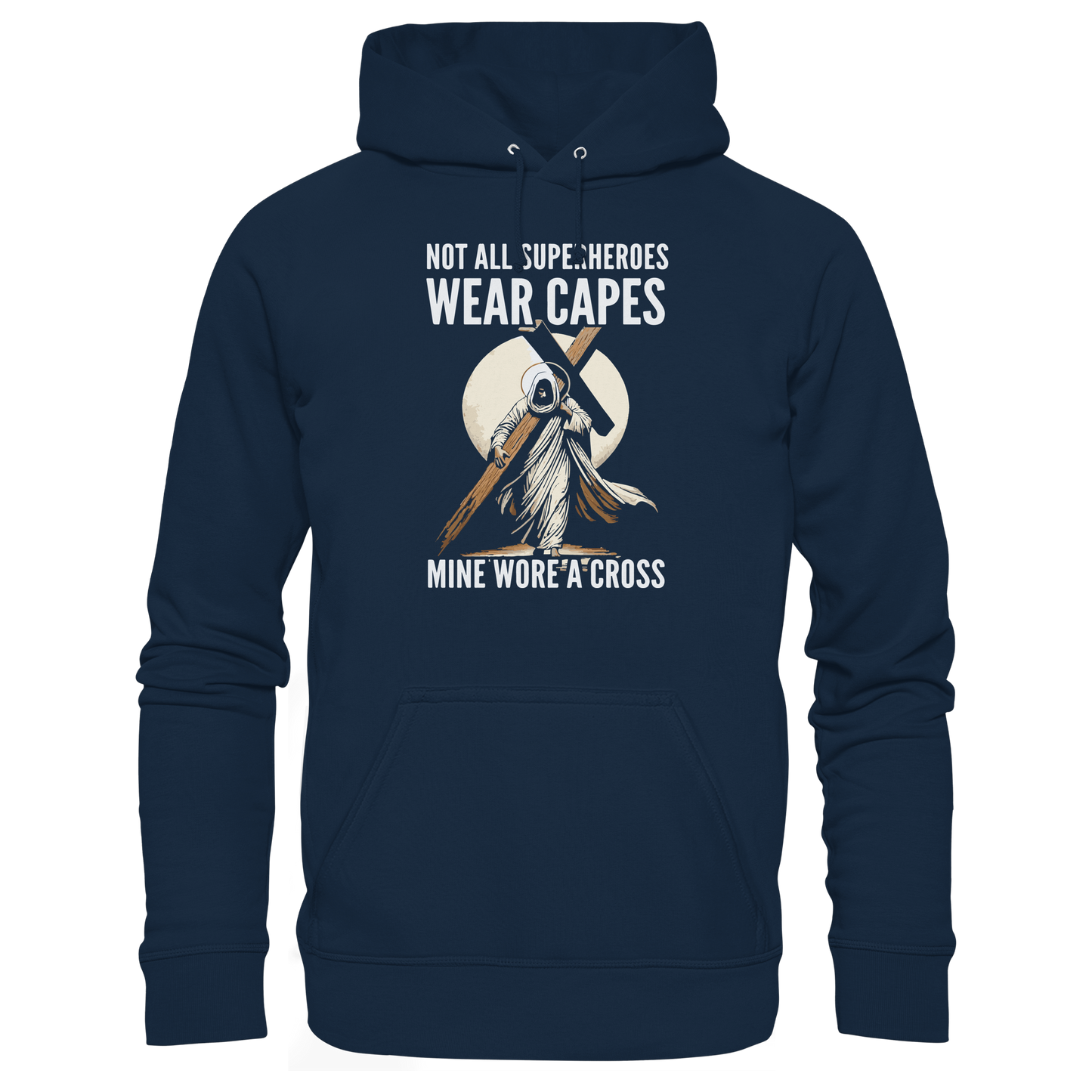 Mein Superheld trug ein Kreuz - Organic Hoodie