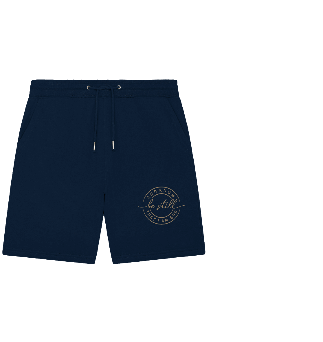 Sei still – und erkenne, dass ich Gott bin - Organic Jogger Shorts