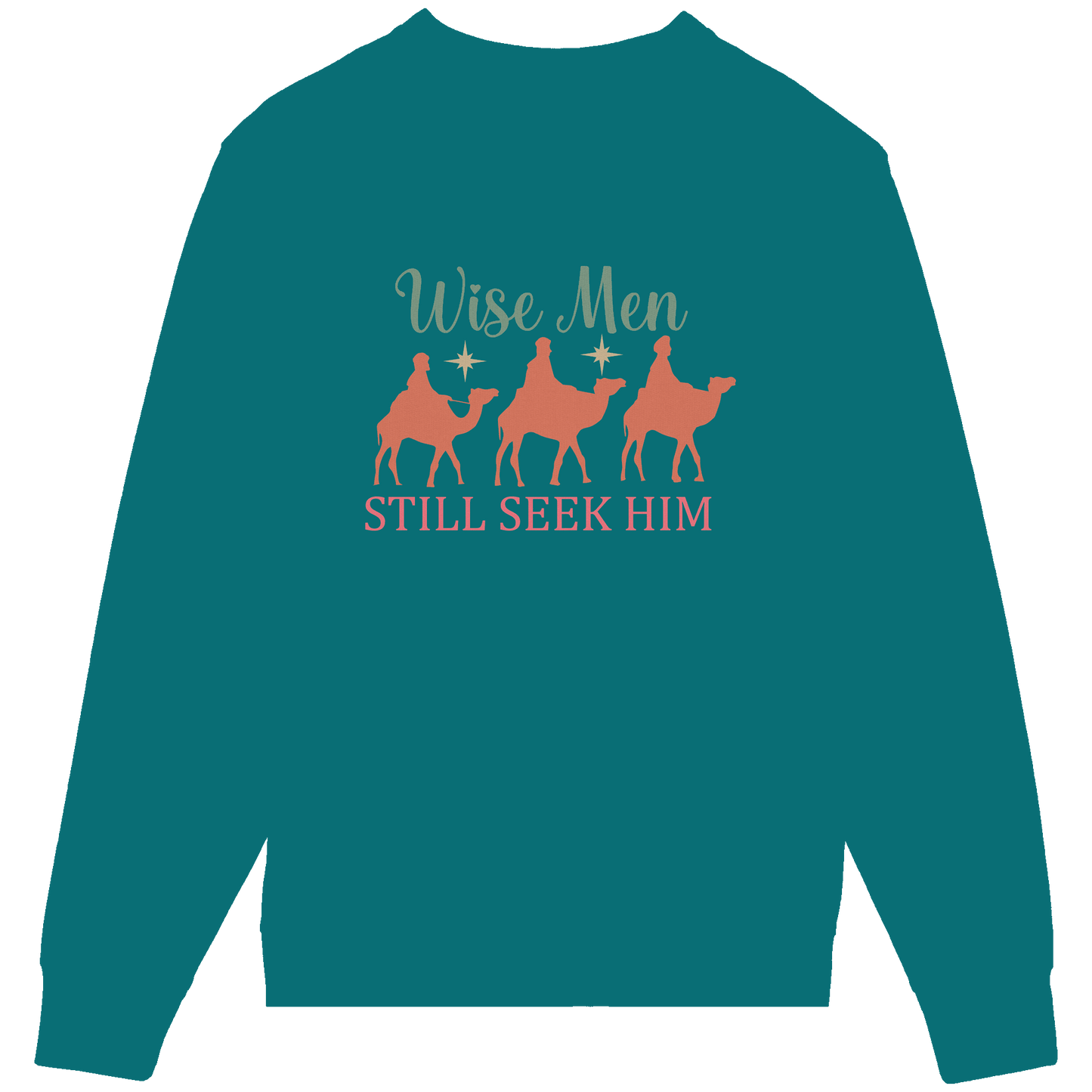 Weise Männer suchen ihn noch immer | Christliches Design mit den 3 Weisen - Organic Lightweight Sweatshirt