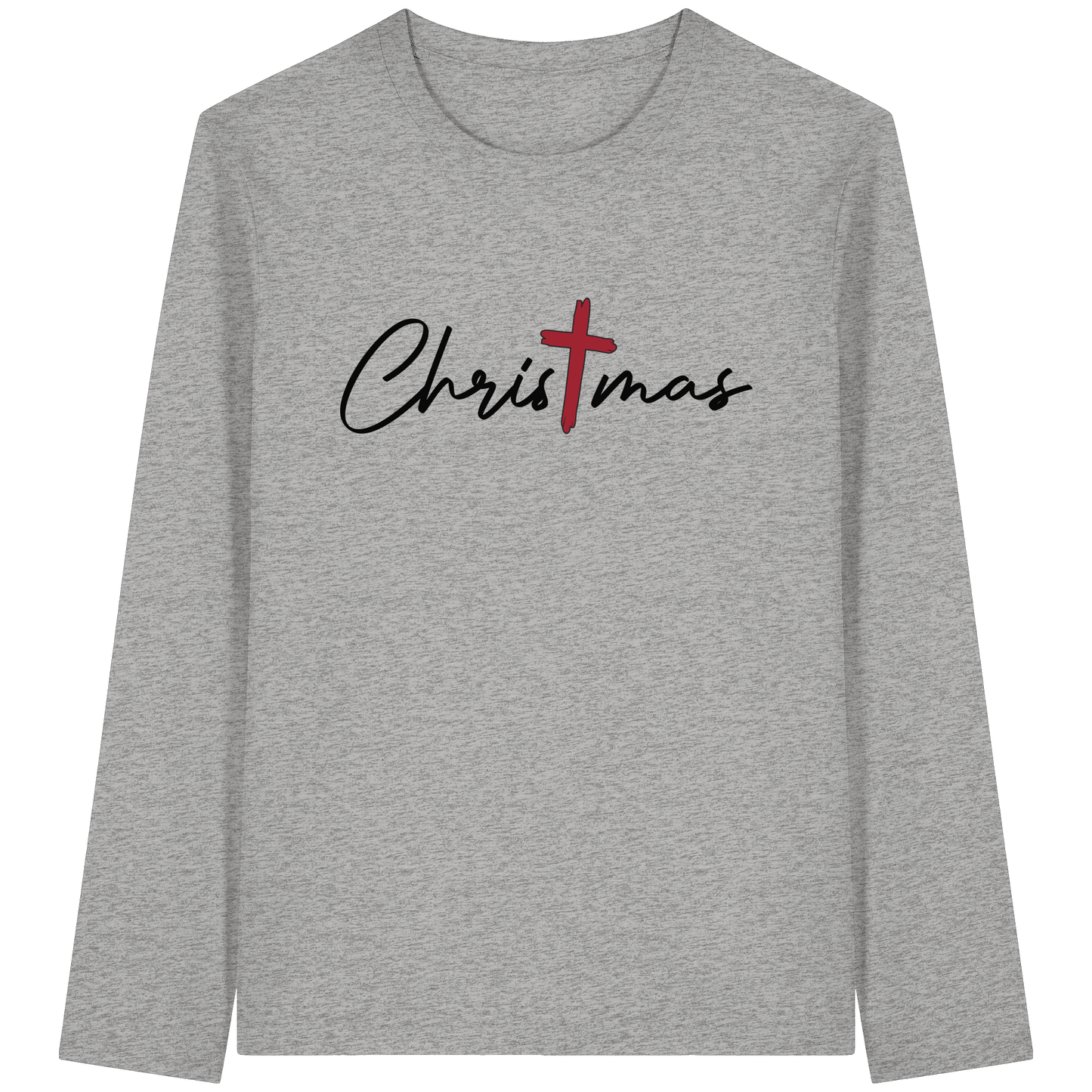 Christmas – das Kreuz im Mittelpunkt von Weihnachten | Christliches Design  - Organic Longsleeve T-Shirt