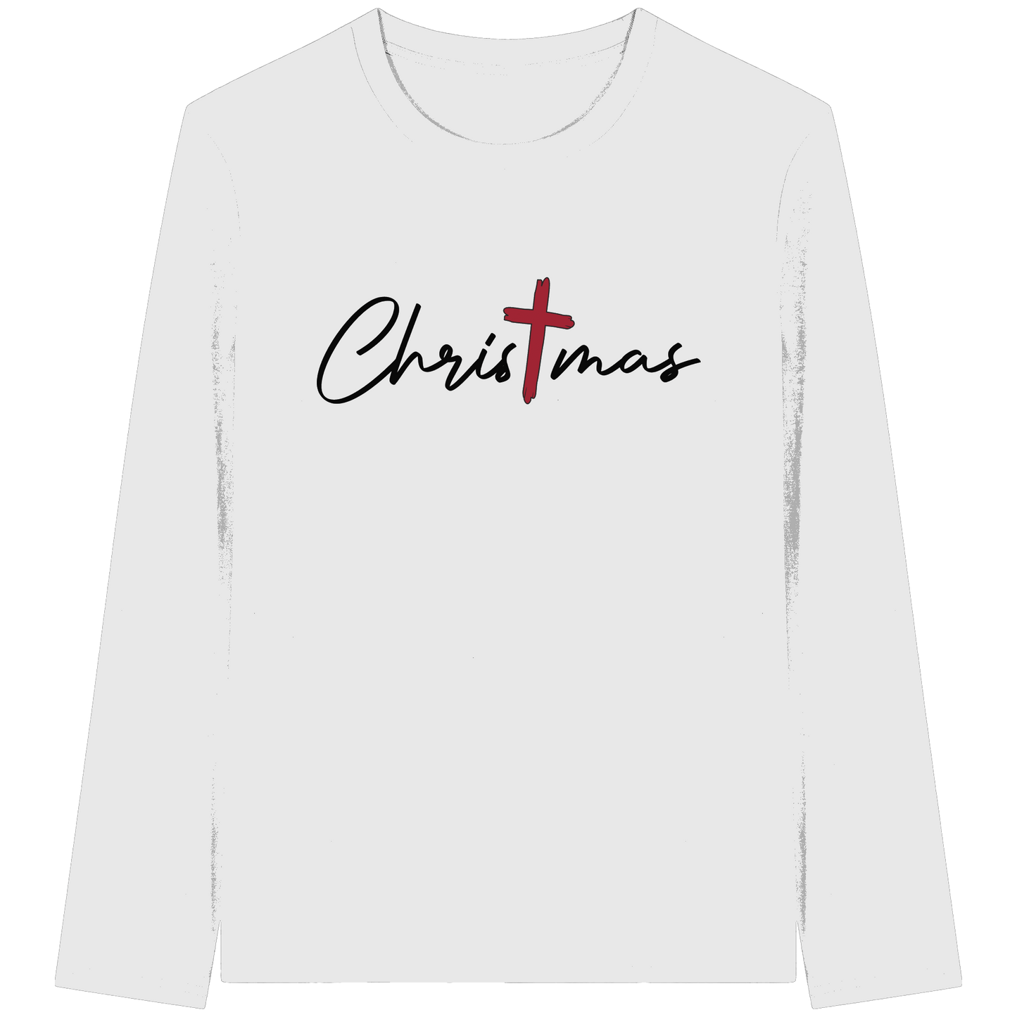 Christmas – das Kreuz im Mittelpunkt von Weihnachten | Christliches Design  - Organic Longsleeve T-Shirt