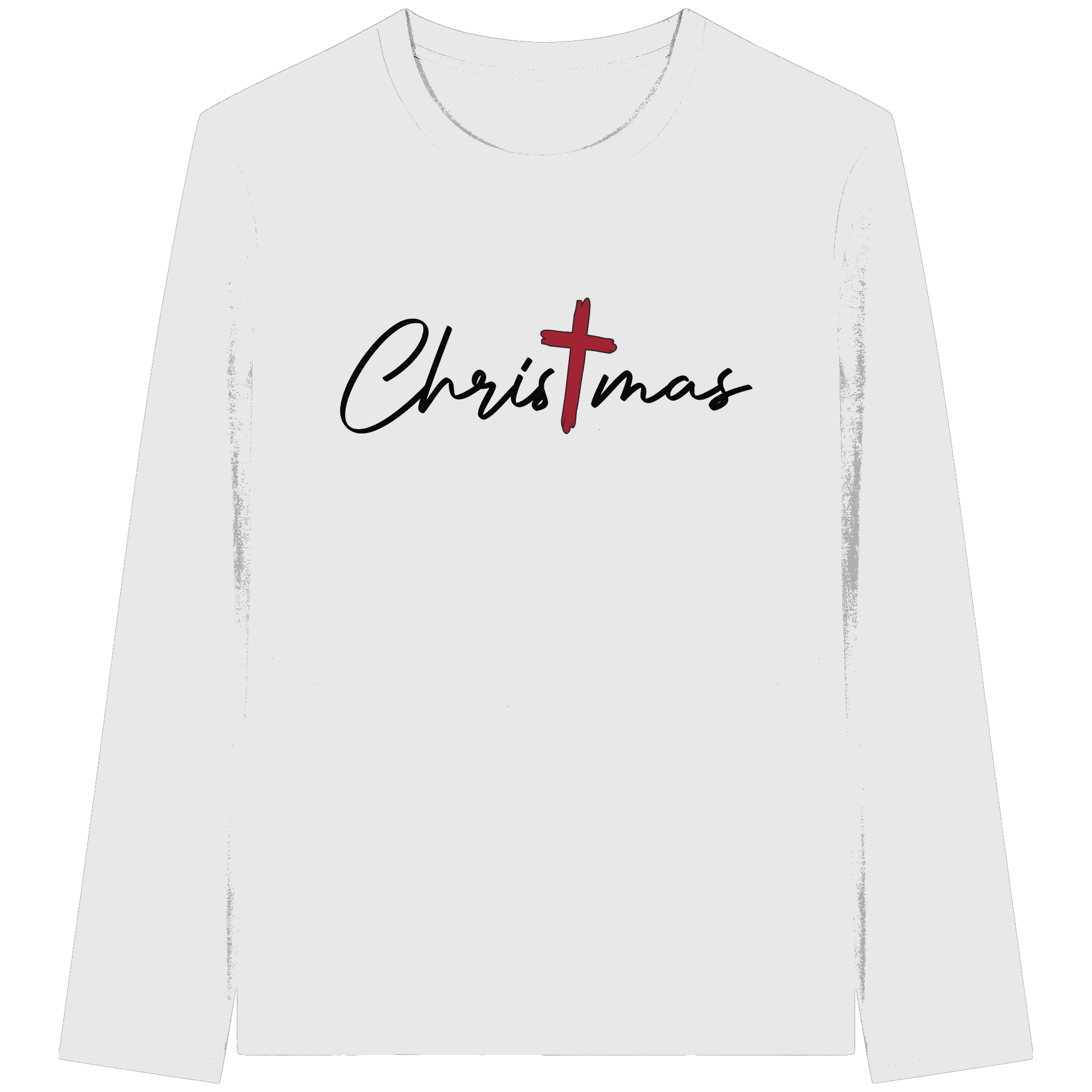 Christmas – das Kreuz im Mittelpunkt von Weihnachten | Christliches Design  - Organic Longsleeve T-Shirt