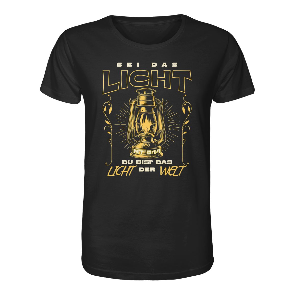 Sei das Licht – Du bist das Licht der Welt | Christliche Kleidung - Organic Shirt