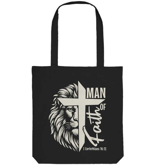 Man of Faith – 1. Corinthians 16:13 - Organic Tote-Bag
