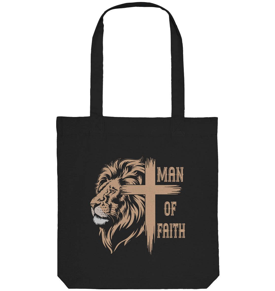 Man of Faith | Christliche Designs - Organic Tote-Bag