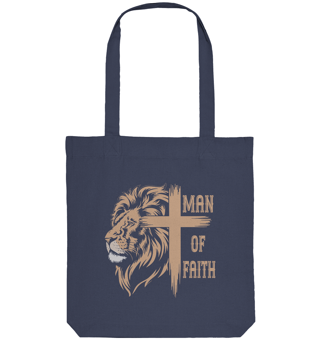 Man of Faith | Christliche Designs - Organic Tote-Bag