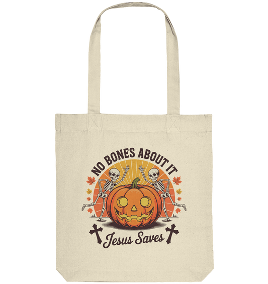 No Bones About It – Jesus Saves | Christliche Kleidung & Geschenke zu Halloween - Organic Tote-Bag