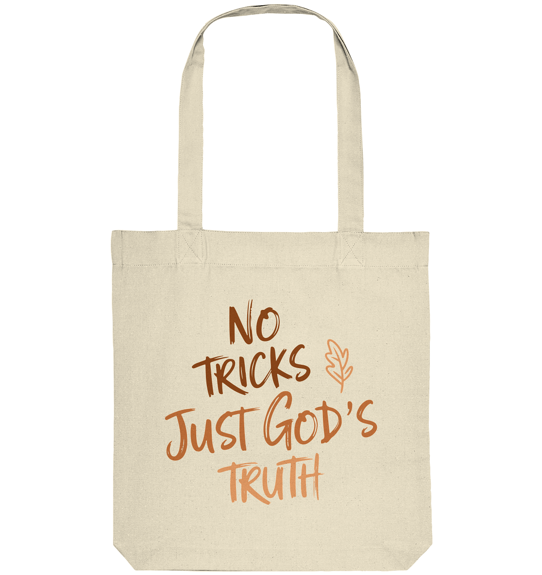 No Tricks – Just God’s Truth | Christliche Kleidung & Geschenke im Retro-Design für Herbst & Halloween - Organic Tote-Bag