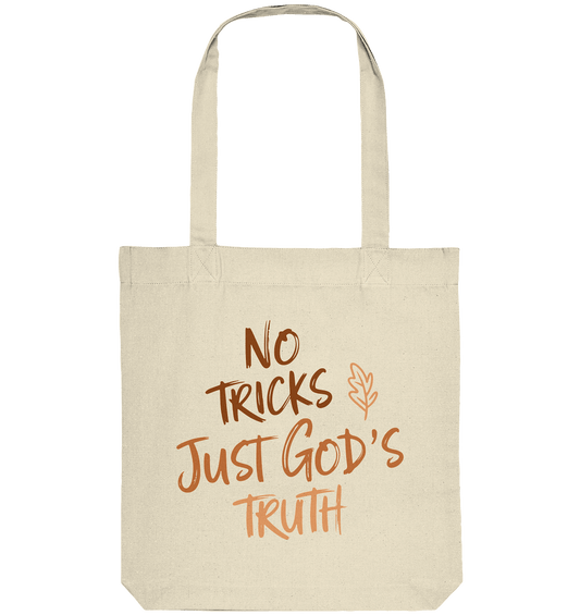 No Tricks – Just God’s Truth | Christliche Kleidung & Geschenke im Retro-Design für Herbst & Halloween - Organic Tote-Bag