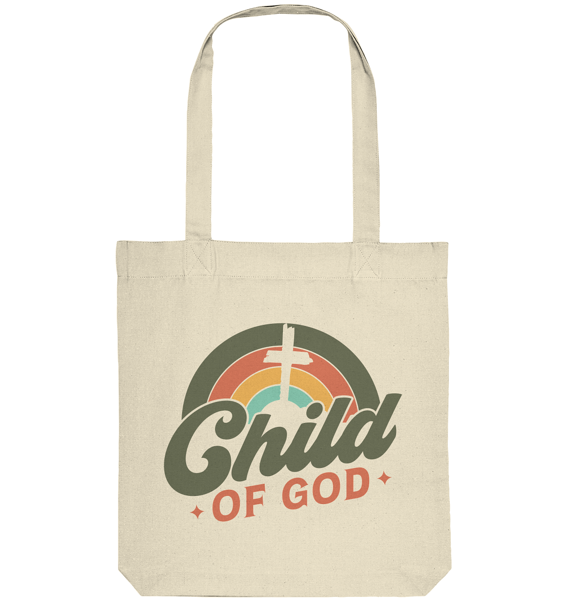 "Kind Gottes" im Retro-Look - Organic Tote-Bag