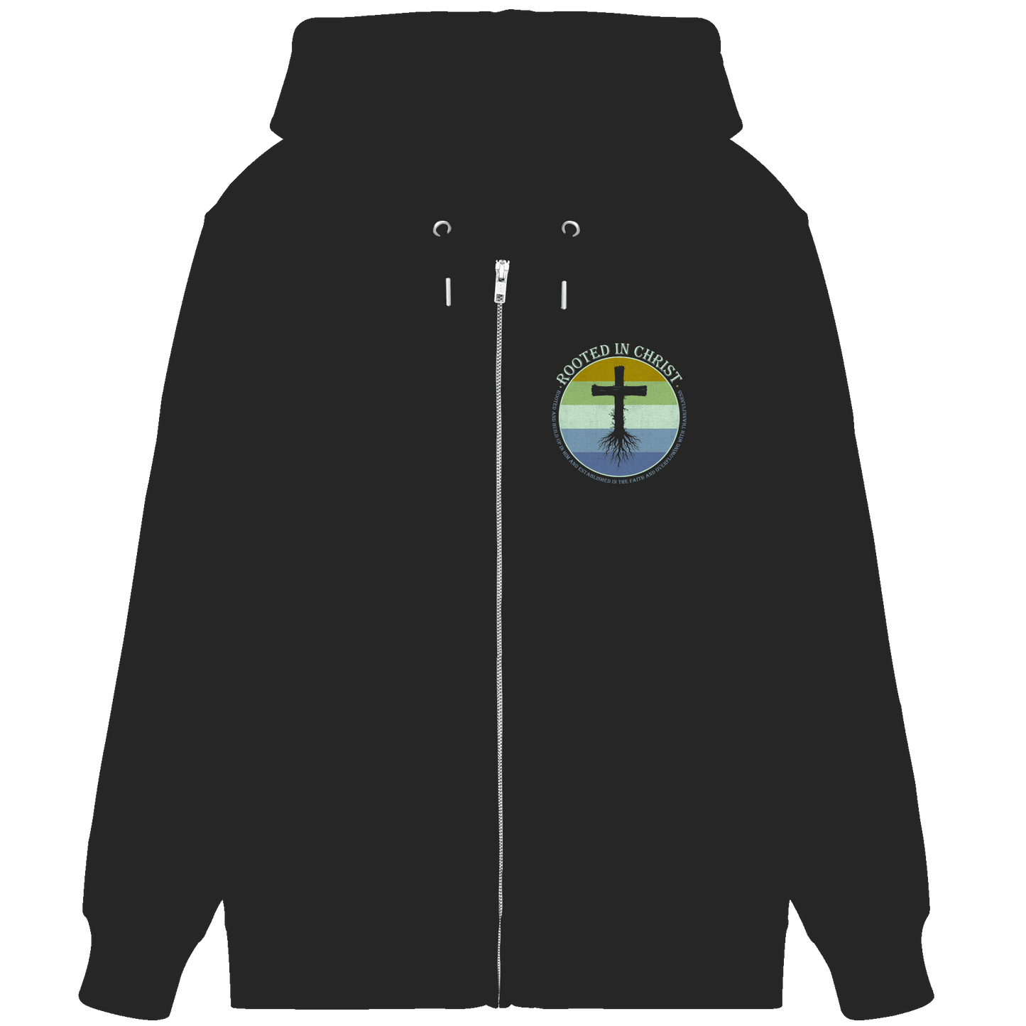 Verwurzelt in Christus | Christliche Kleidung - Organic Zipper