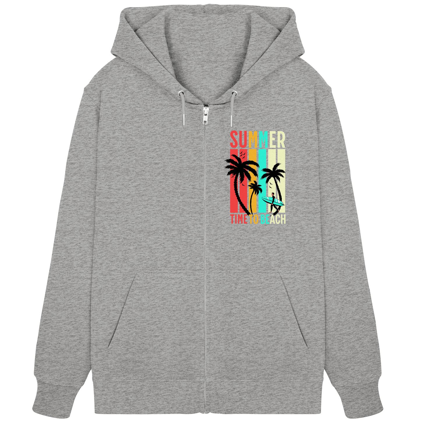 Summer Time to Beach – Sonne, Sand & Lebensfreude - Organic Zipper