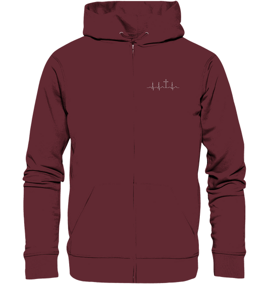 Mein Herz schlägt für Jesus - Organic Zipper (Stick)