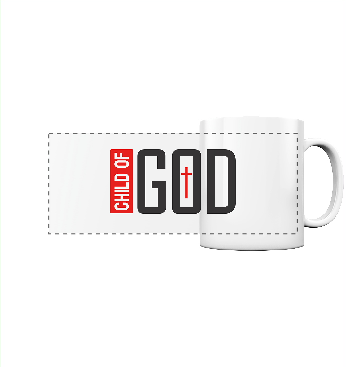 Child of God – Deine Identität in Christus | Christliche Kleidung - Panorama Tasse