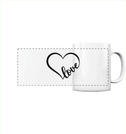 Love in Every Line - Panorama Tasse
