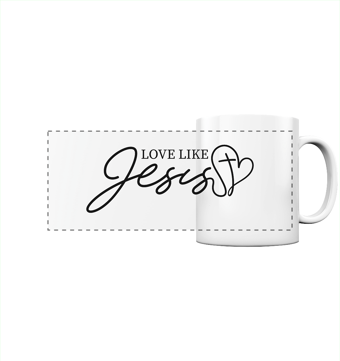Love Like Jesus – Liebe, die verändert | Ein Statement des Glaubens - Panorama Tasse