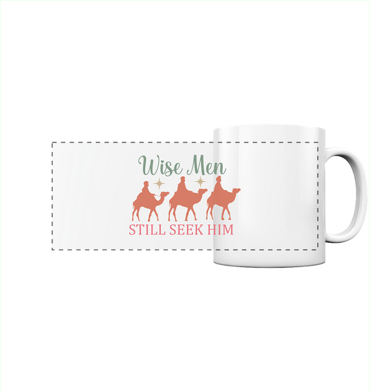 Weise Männer suchen ihn noch immer | Christliches Design mit den 3 Weisen - Panorama Tasse