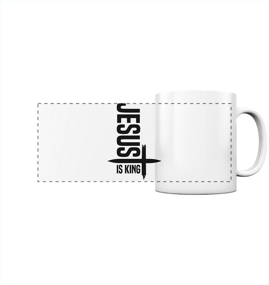 Jesus is King | Ein Statement des Glaubens - Panorama Tasse