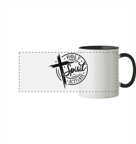 Holy Spirit Activate – Kraft durch den Geist Gottes - Panorama Tasse zweifarbig