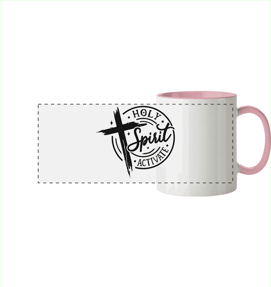 Holy Spirit Activate – Kraft durch den Geist Gottes - Panorama Tasse zweifarbig