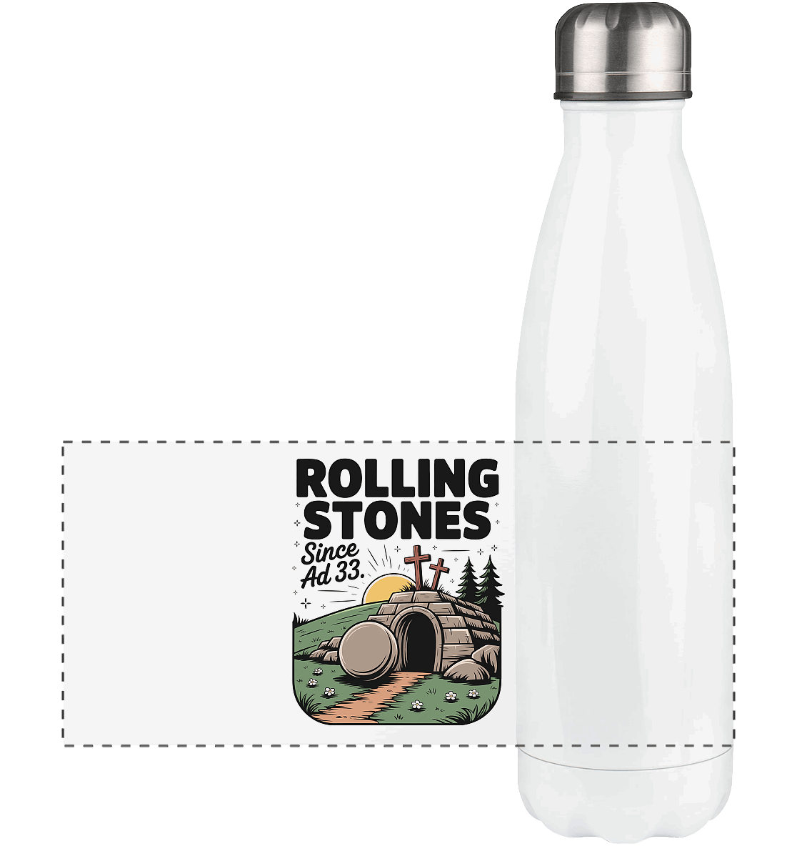 The Stone Was Rolled Away – Since AD 33 - Panorama Thermoflasche 500ml