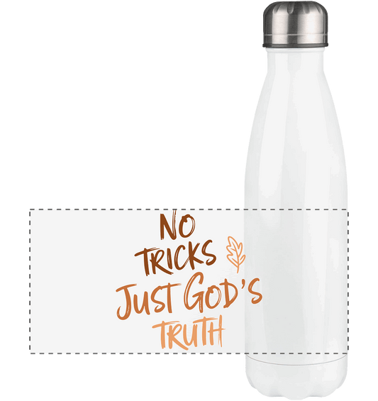 No Tricks – Just God’s Truth | Christliche Kleidung & Geschenke im Retro-Design für Herbst & Halloween - Panorama Thermoflasche 500ml