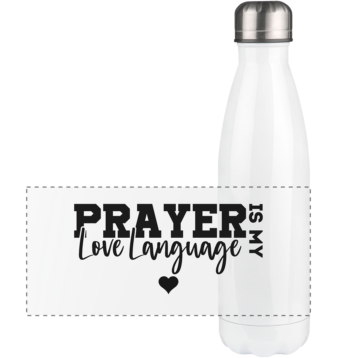 Prayer Is My Love Language – Christian Clothing with a Statement - Panorama Thermos Bottle 500ml