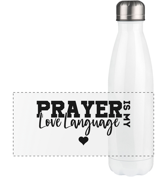 Prayer Is My Love Language – Christliche Kleidung mit Statement - Panorama Thermoflasche 500ml