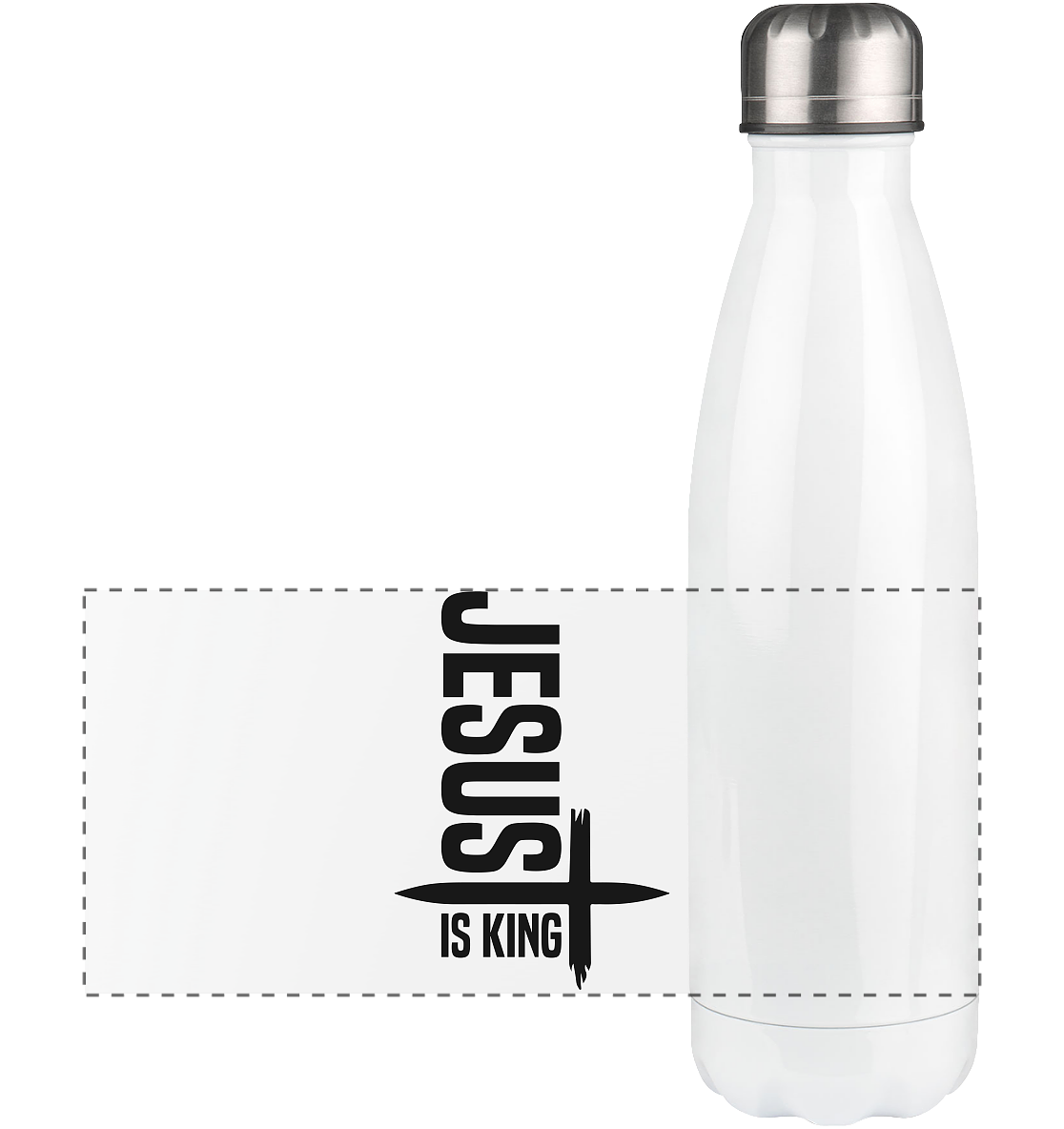 Jesus is King | Ein Statement des Glaubens - Panorama Thermoflasche 500ml