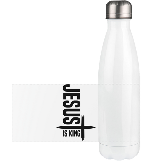Jesus is King | Ein Statement des Glaubens - Panorama Thermoflasche 500ml