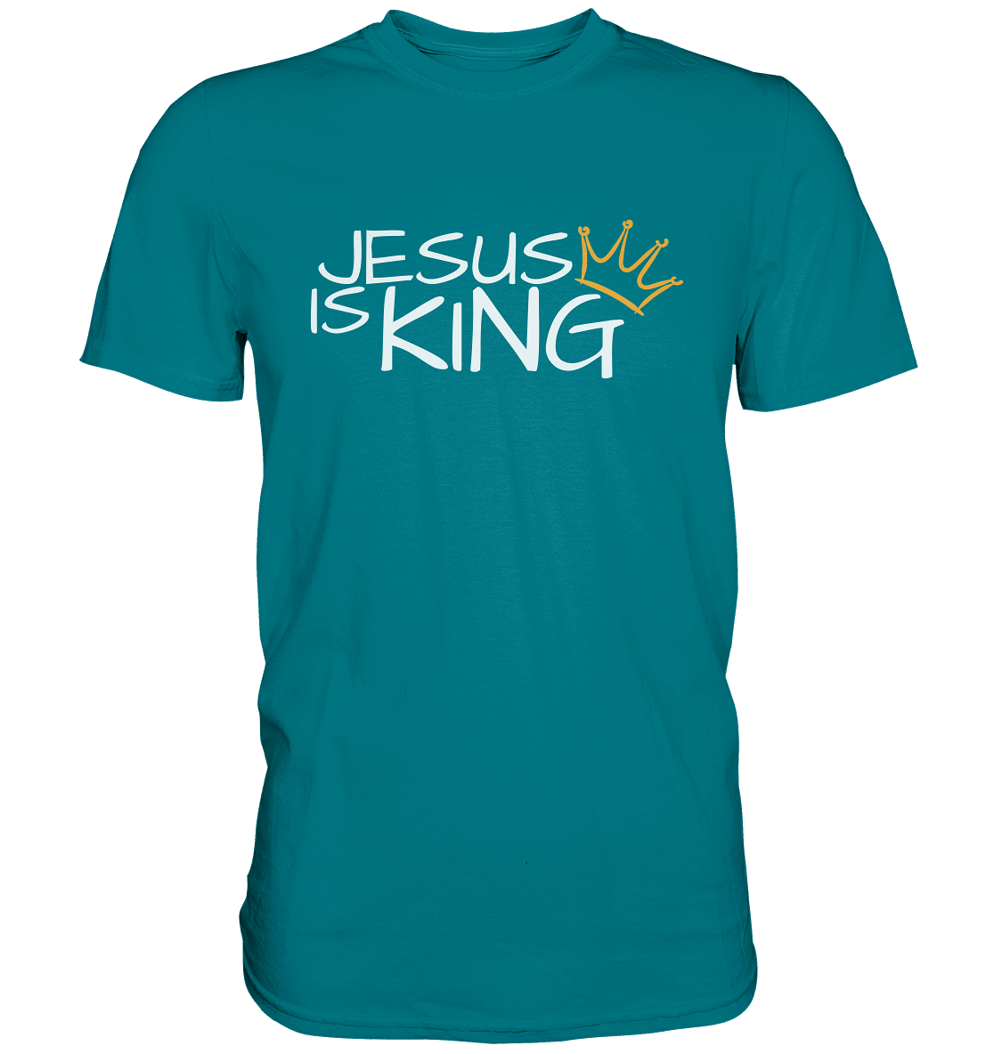 Jesus is King – Eine kraftvolle Botschaft des Glaubens | Christliche Kleidung - Premium Shirt