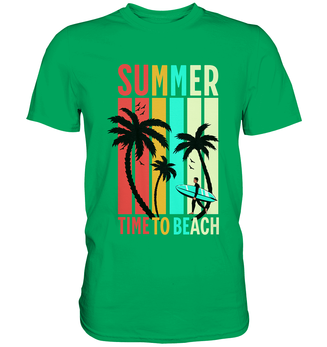 Summer Time to Beach – Sonne, Sand & Lebensfreude - Premium Shirt