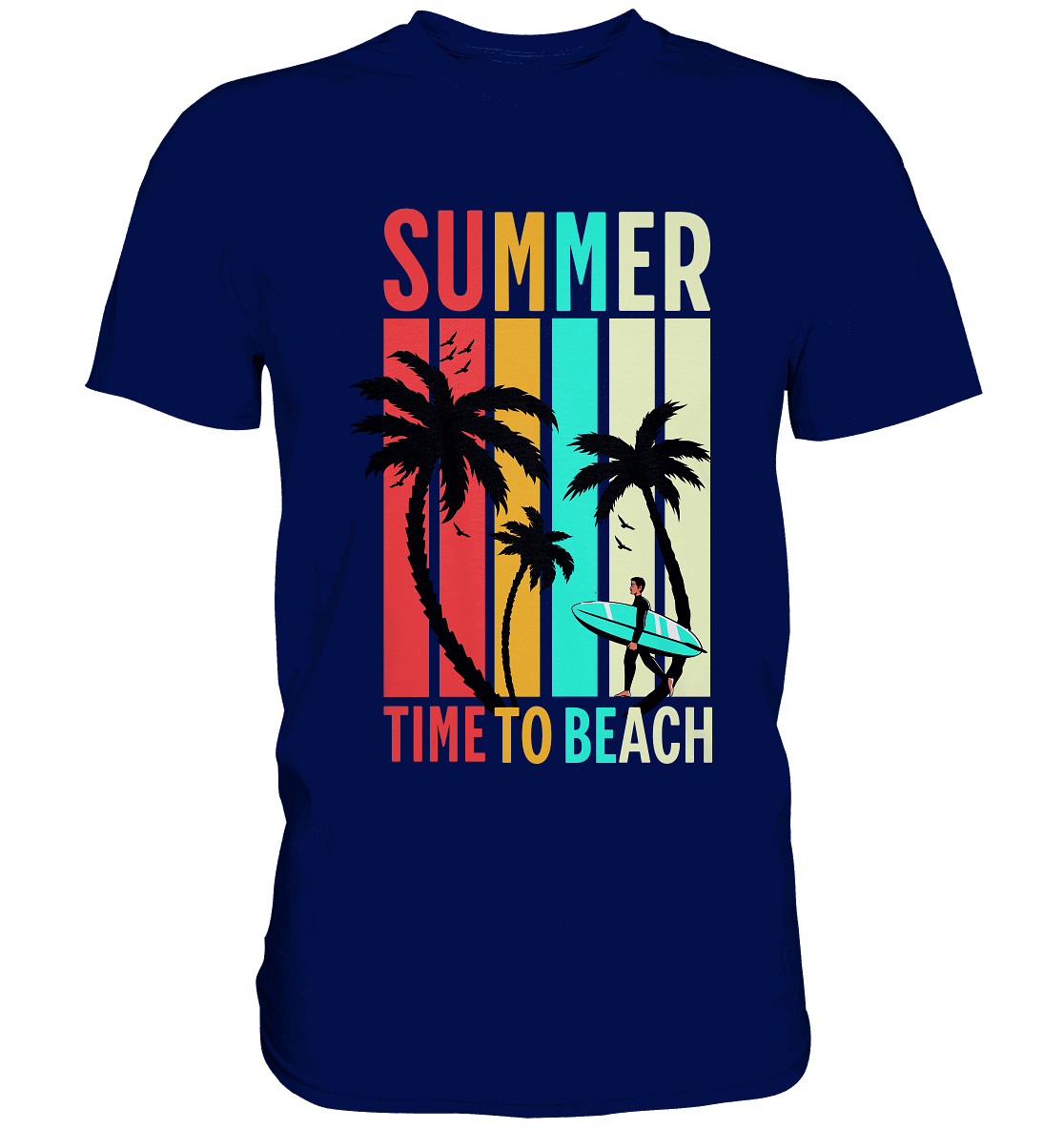 Summer Time to Beach – Sonne, Sand & Lebensfreude - Premium Shirt