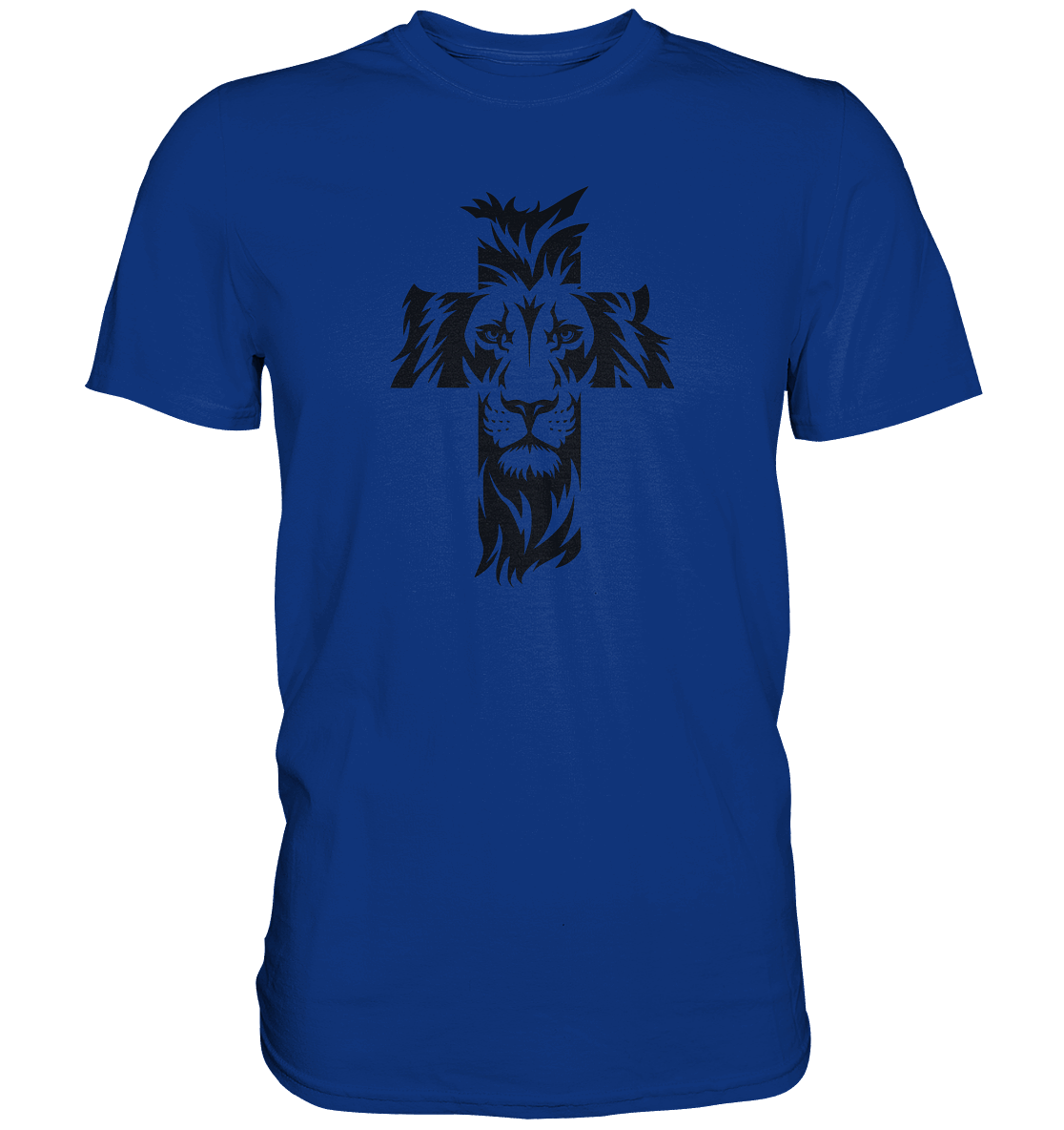 Der Löwe im Kreuz – Mut und Gnade vereint | Christliche Kleidung - Premium Shirt
