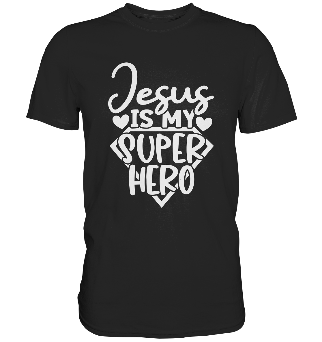 Jesus ist mein Superheld - Premium Shirt