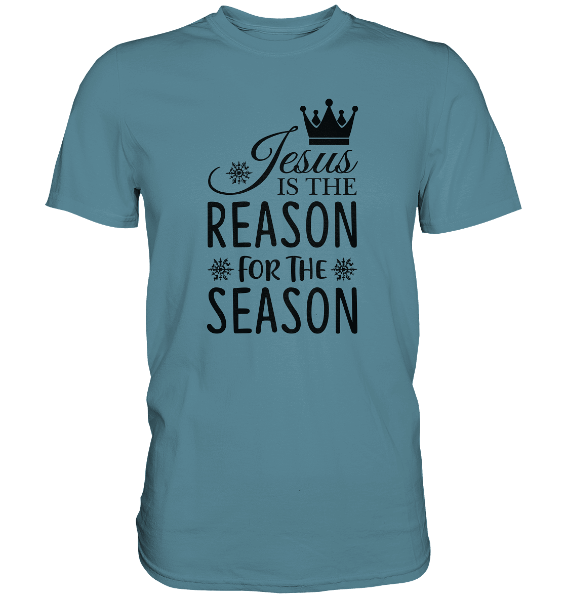 Jesus – Der Grund für die Weihnachtszeit | Christliche Geschenke - Premium Shirt