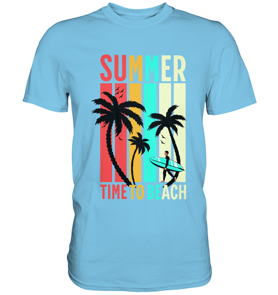 Summer Time to Beach – Sonne, Sand & Lebensfreude - Premium Shirt