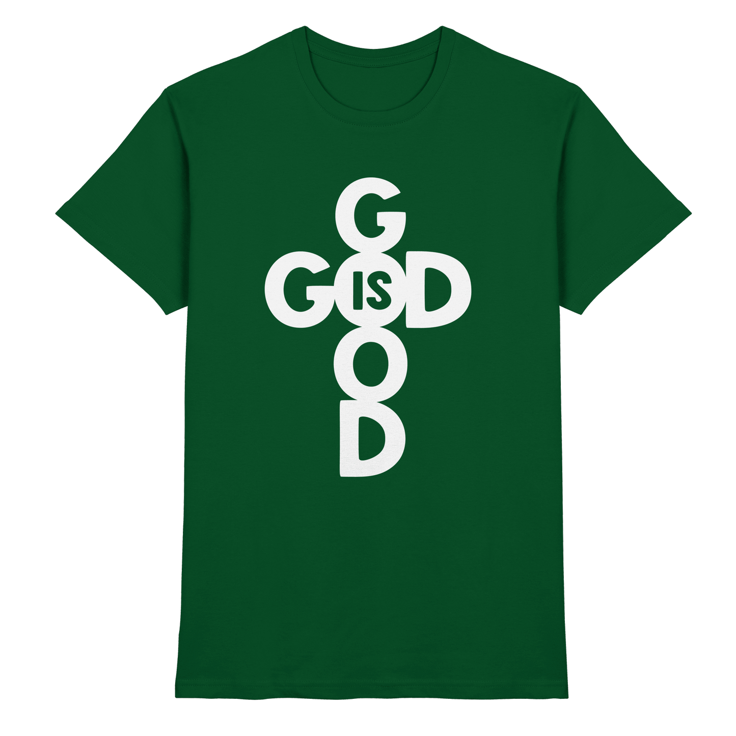 God is Good | Christliche Kleidung & Geschenke im Kreuz-Design - Premium Shirt
