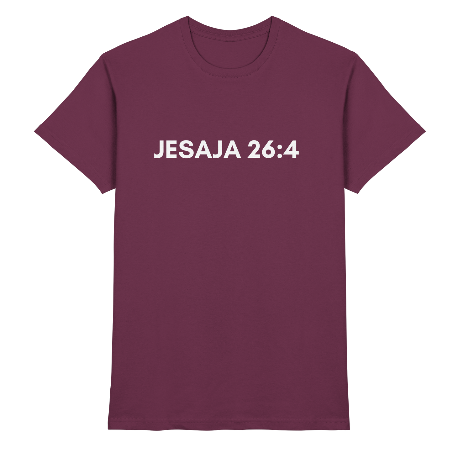 Jesaja 26,4 – Der Herr ist ein ewiger Fels | Christliches Bibelvers Design - Premium Shirt