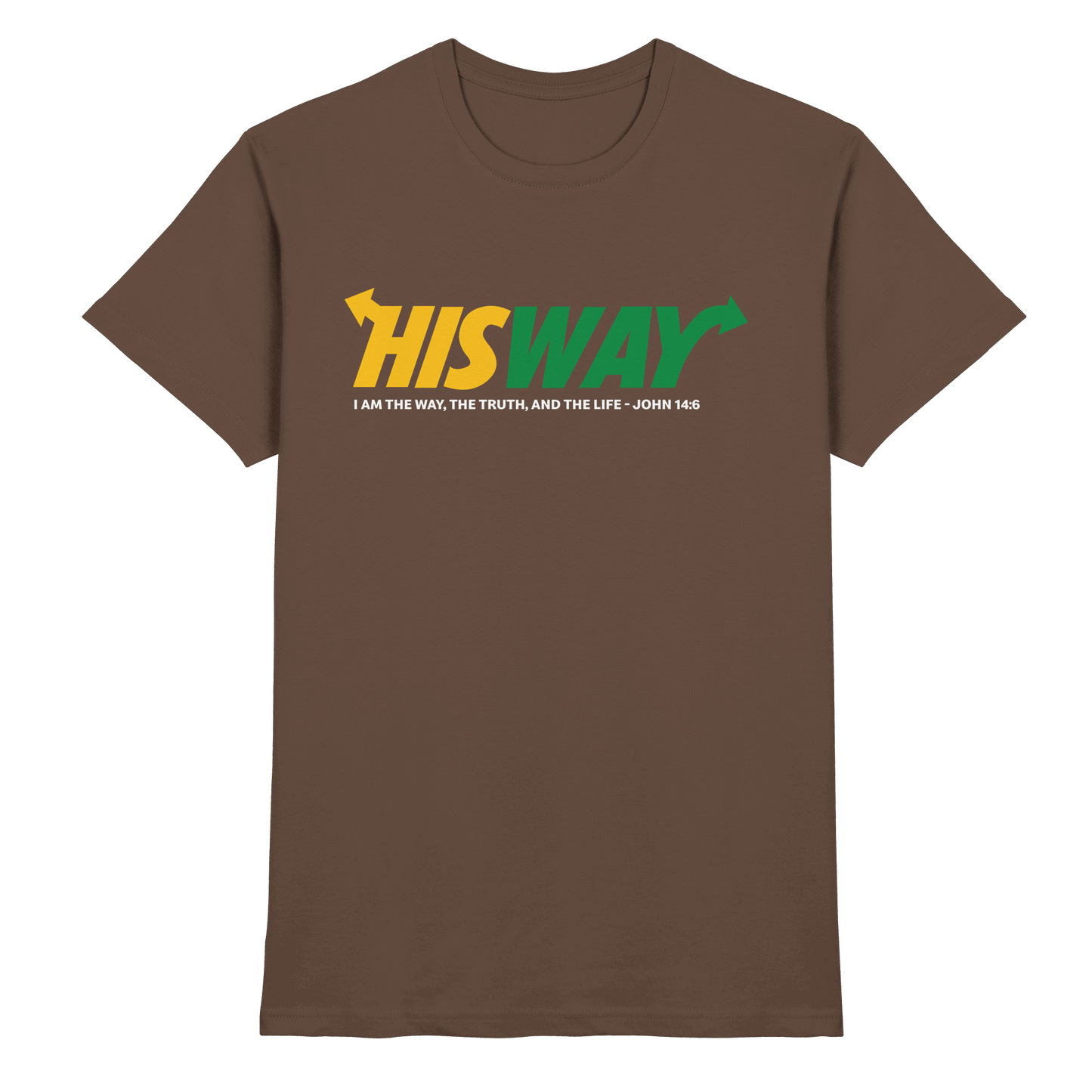 His Way – John 14:6 | Christliches Statement Design mit Johannes 14,6 - Premium Shirt