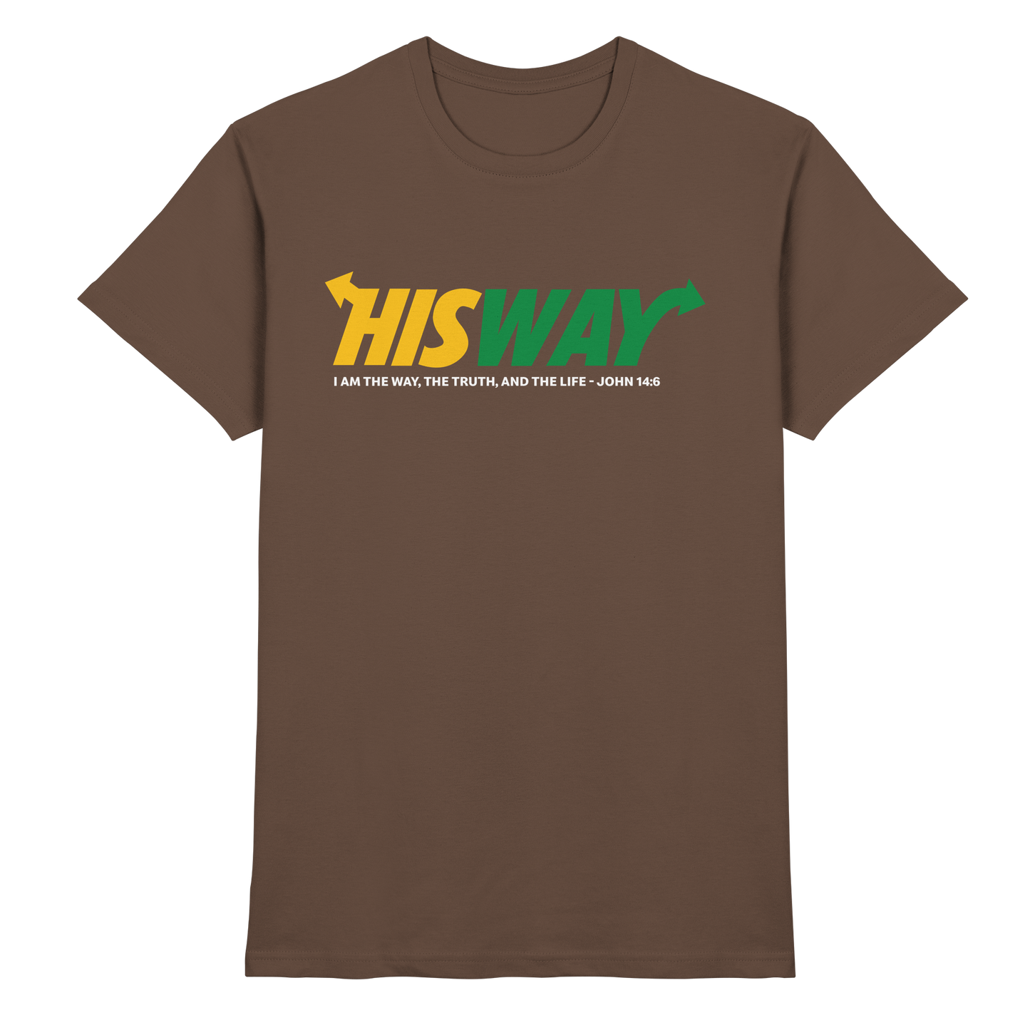 His Way – John 14:6 | Christliches Statement Design mit Johannes 14,6 - Premium Shirt