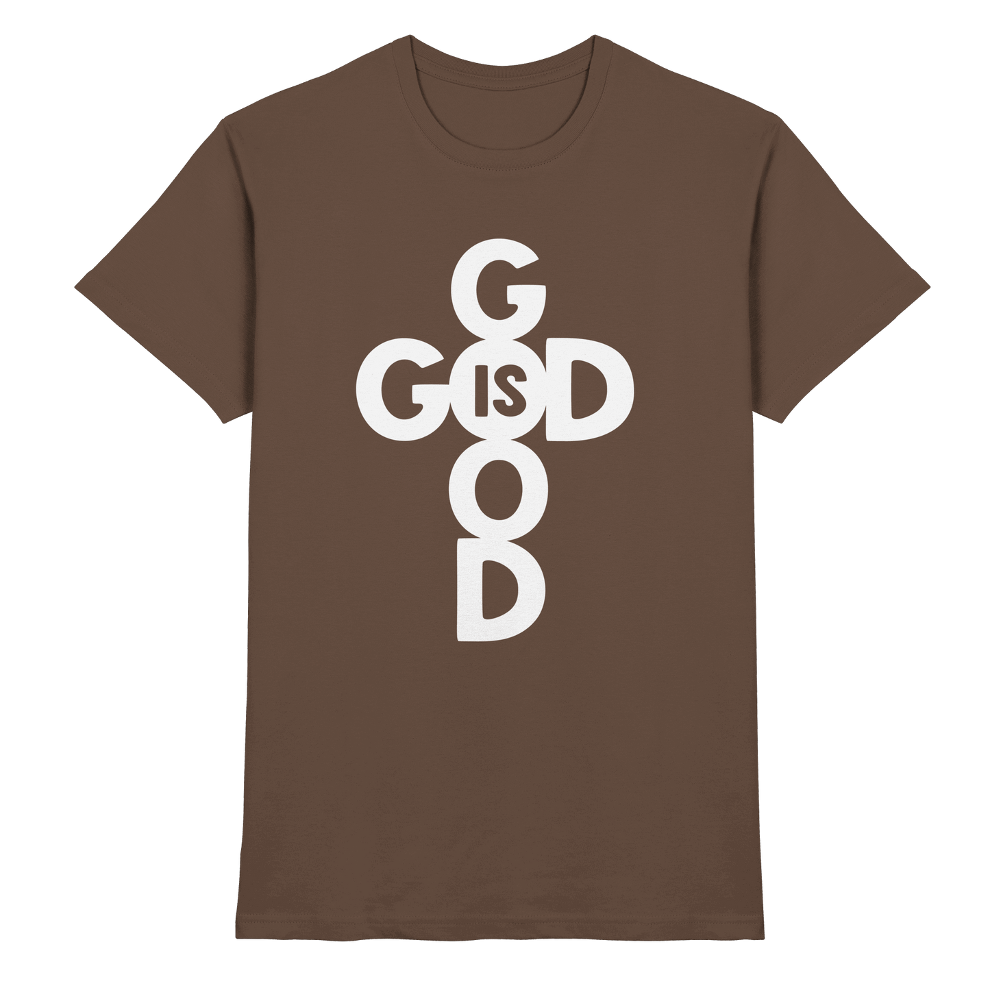 God is Good | Christliche Kleidung & Geschenke im Kreuz-Design - Premium Shirt