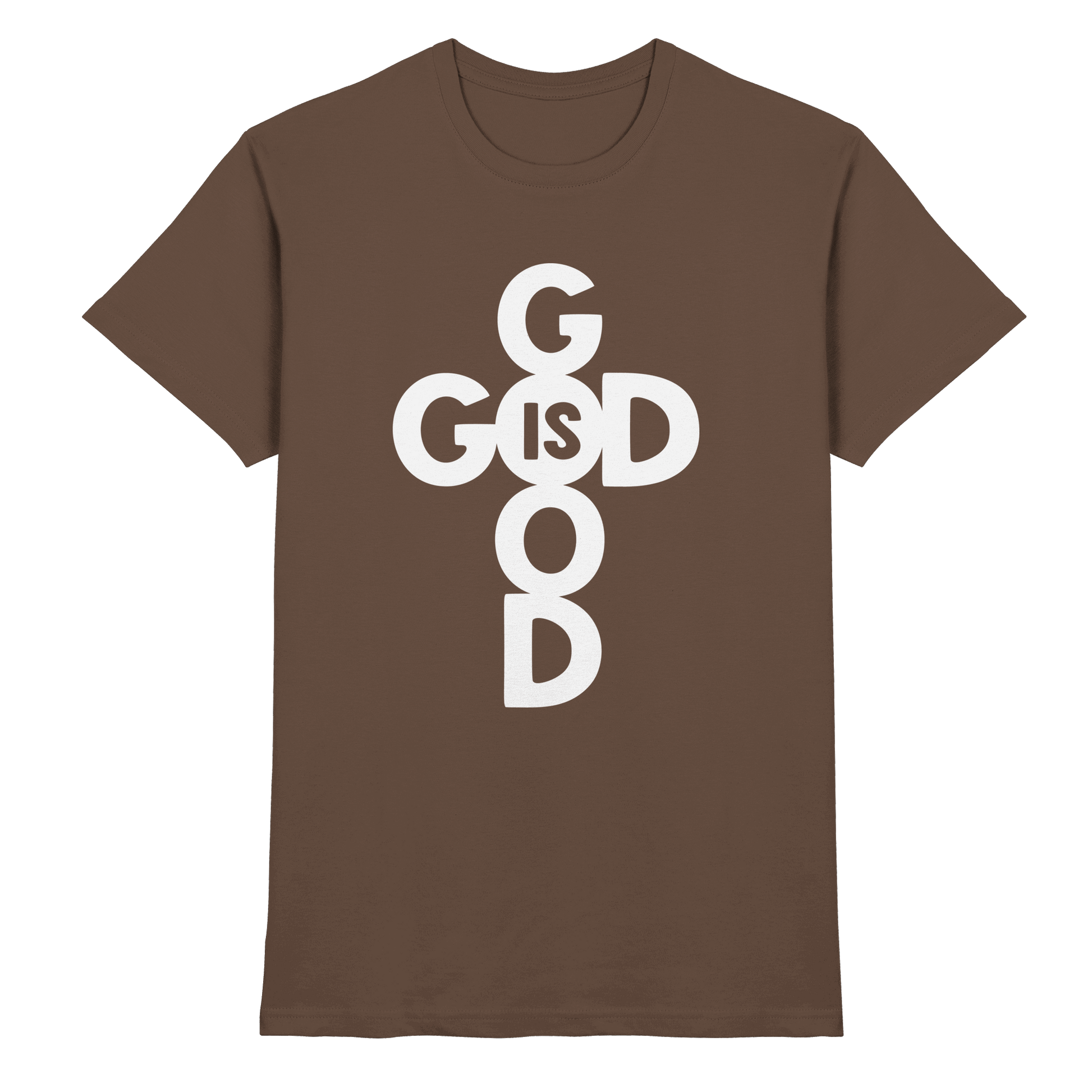 God is Good | Christliche Kleidung & Geschenke im Kreuz-Design - Premium Shirt