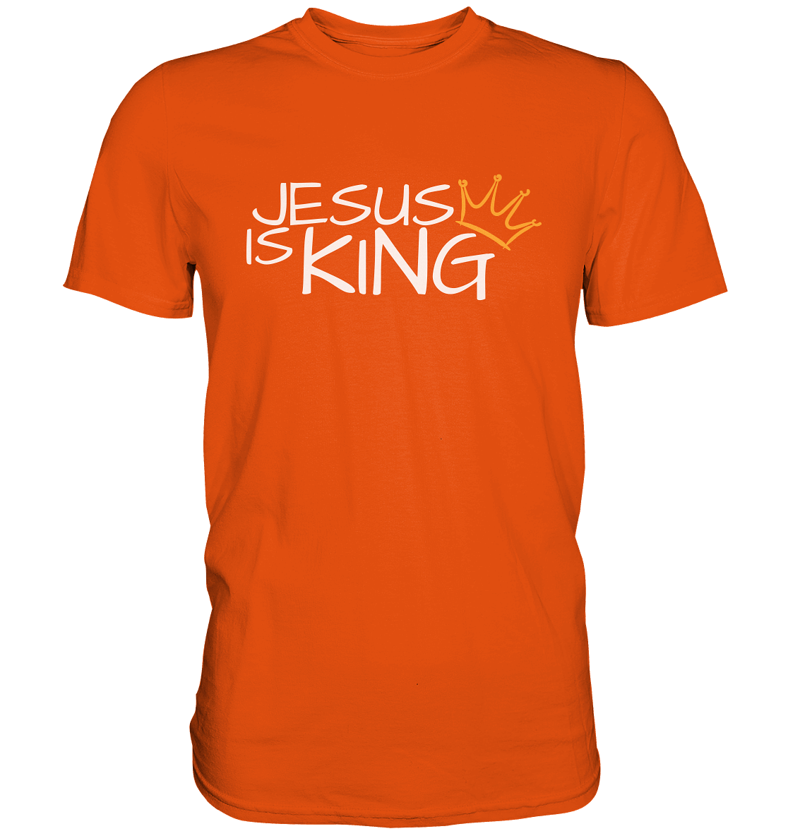Jesus is King – Eine kraftvolle Botschaft des Glaubens | Christliche Kleidung - Premium Shirt