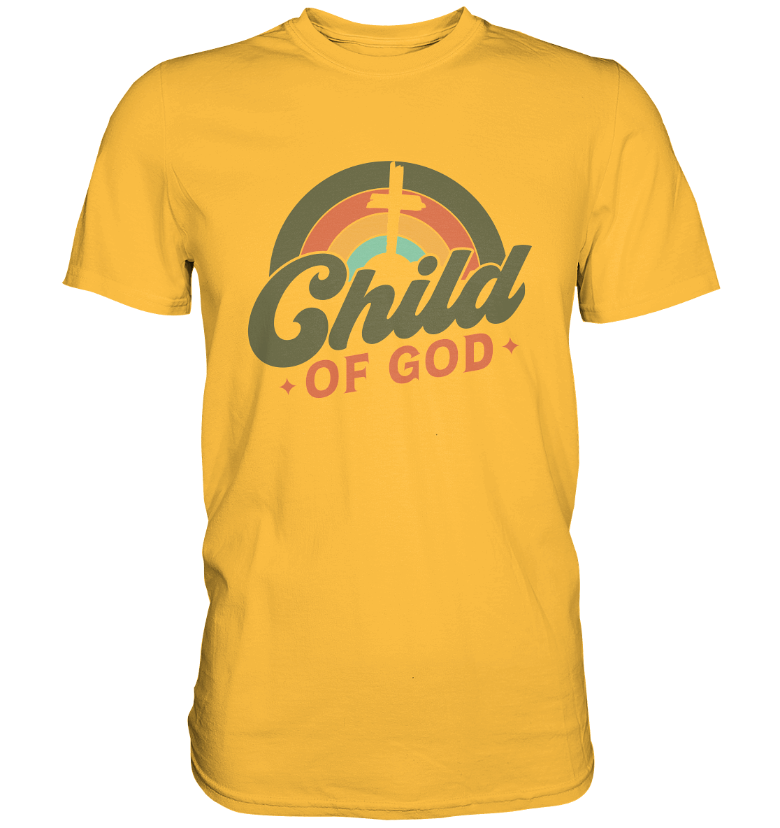 "Kind Gottes" im Retro-Look - Premium Shirt