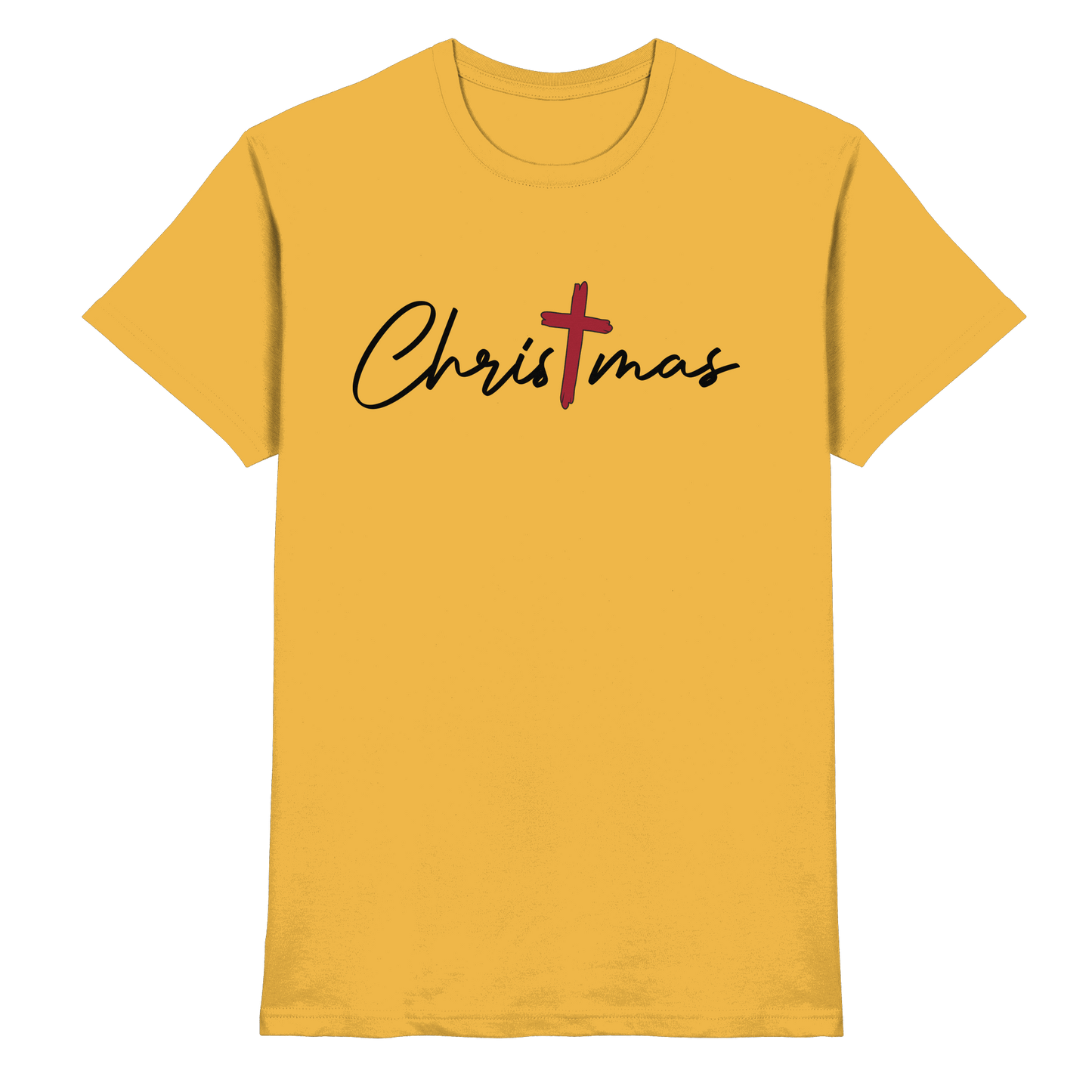 Christmas – das Kreuz im Mittelpunkt von Weihnachten | Christliches Design  - Premium Shirt